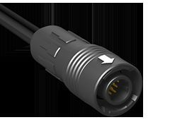 Cable Assembly Coaxial 1m 28AWG 12POS Circular to 12POS Circular M-F