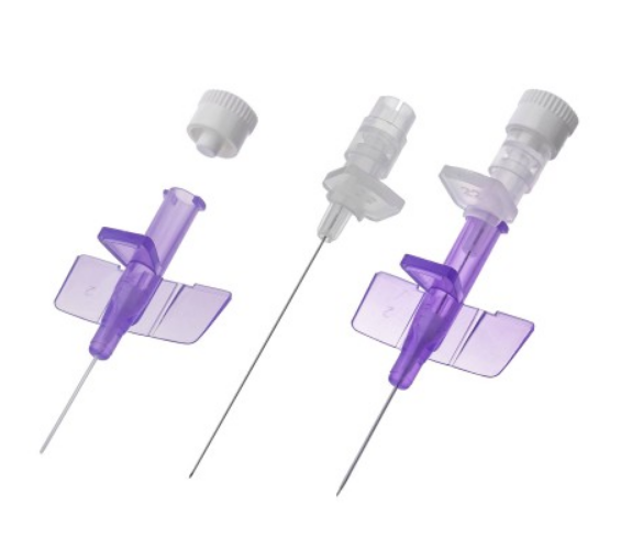 Катетер внутривенный с крыльями, без инъекционного порта, 22G, тефлон   Mederen
