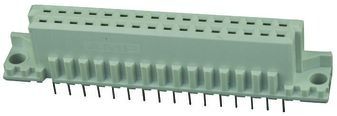 Conn DIN 41612 RCP 32 POS 2.54mm Solder ST Thru-Hole