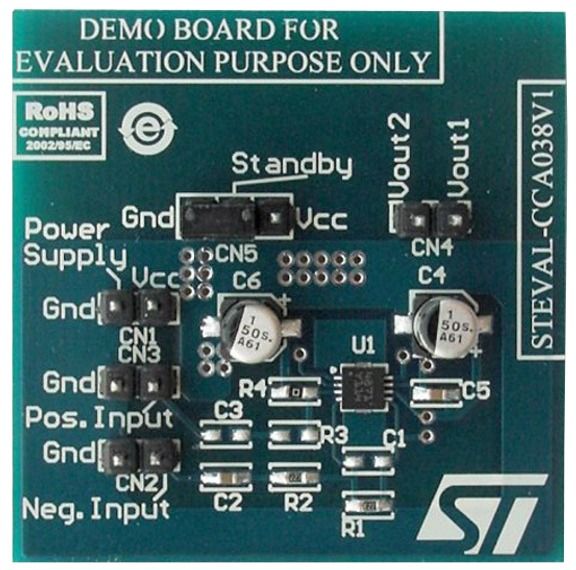 Evaluation Board For Low-Voltage Audio Power Amplifier Based On The TS4871IQT