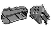 Connector Accessories 6 POS Housing Cover Polybutylene Terephthalate Black