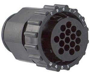 Conn CPC SKT 16 POS Crimp ST Cable Mount 16 Terminal 1 Port