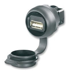 Conn USB RCP 2 POS ST Panel Mount 1 Port