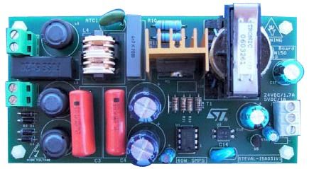 Evaluation Board For 40 W Auxiliary 3Phase Power Supply Based On The L6565 And STW4N150