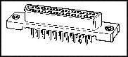 Conn D-Subminiature SKT 68 POS 2.54mm Solder ST Thru-Hole 68 Terminal 1 Port