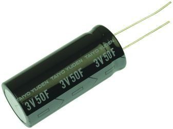 CAP ,PAS ,RADIAL ,3.0V , 50F,