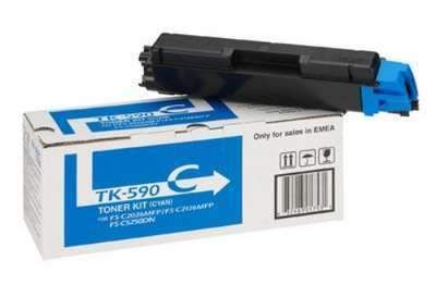 Картридж TK-590C для Kyocera FS-C2026/C5250 голубой