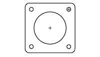 Flange Seal Neoprene Black
