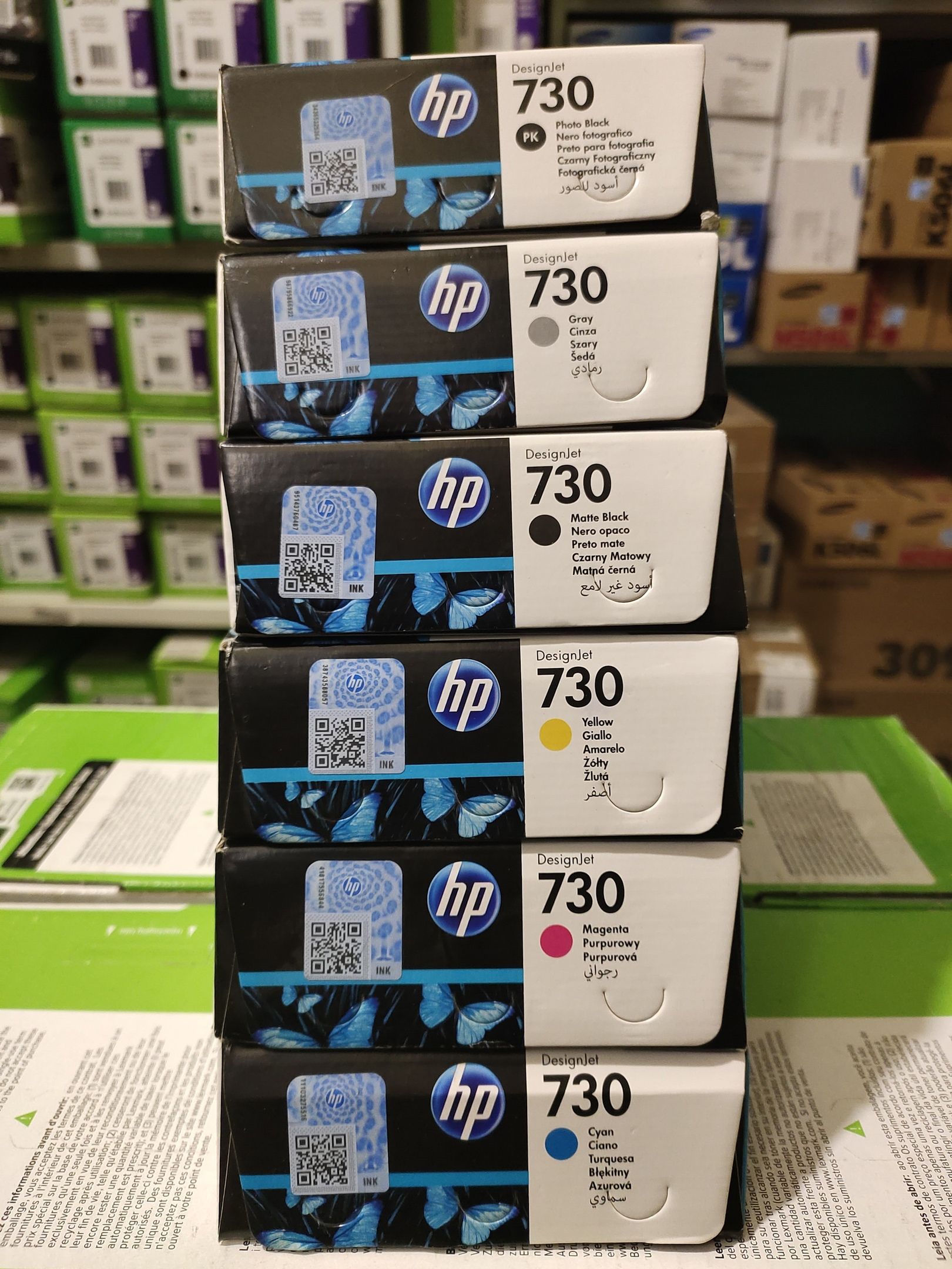"Картридж HP P2V68A P2V69A P2V70A P2V71A P2V72A P2V73A №730 HP DesignJet T1600 36""КОМПЛЕКТ"