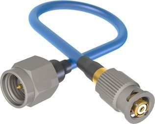 SMP Female QB to SMA Male Cable Assembly for .085 Cable (OAL 6")