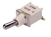 Switch Toggle (ON) OFF (ON) SPDT Round Toggle Gull Wing 20VAC 20VDC 0.4VA PC Mount with Bracket T/R