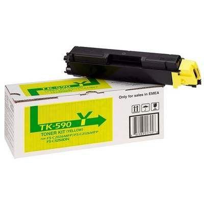 Картридж TK-590Y для Kyocera FS-C2026/C5250 желтый