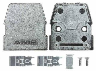 Connector Accessories 20 POS D-Subminiature Backshell Kit Individual Zinc Nickel Over Copper Finish