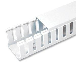 Cable Accessories Slotted Duct Polyvinyl Chloride White