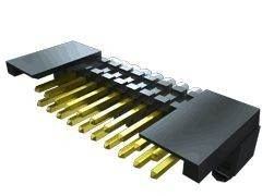 Conn Shrouded Header HDR 20 POS 1.27mm Solder RA SMD Tube