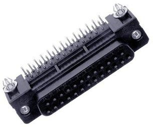 Conn D-Subminiature SKT 25 POS 2.76mm Solder RA Thru-Hole 25 Terminal 1 Port