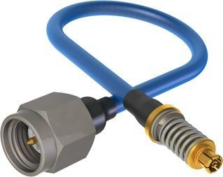 SMPM Female VITA 67.1/67.2  to SMA Male 6" Cable Assembly for .085 Cable