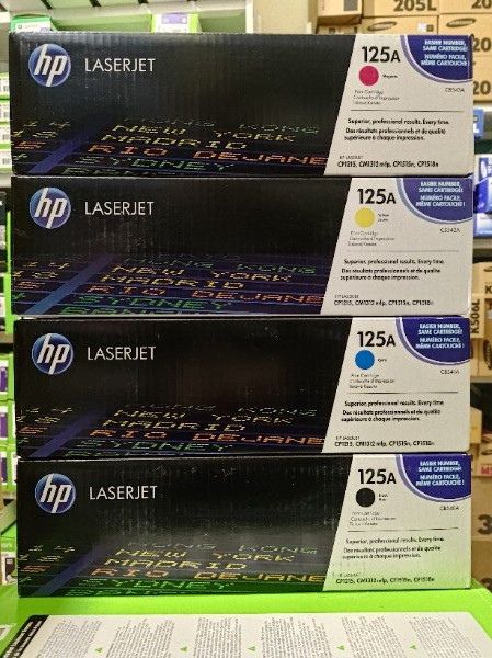 Картридж CB540A CB541A CB542A CB543A для HP CLJ CP1215/1515 КОМПЛЕКТ