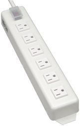 POWER STRIP METAL 120V 5-15R RIGHT ANGLE 6 OUTLET 15FT CORD