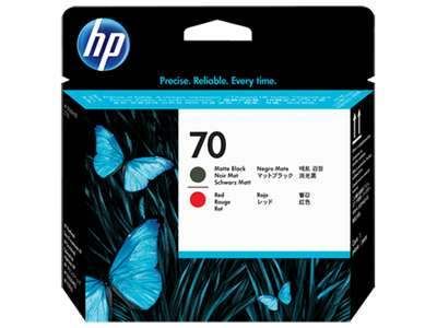 Картридж HP №70 C9409A Matte black+Red