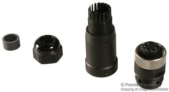 Conn Mini-C F 5 POS ST Cable Mount 5 Terminal 1 Port
