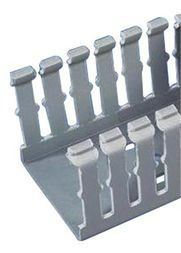 Cable Accessories Narrow Slotted Wiring Duct Polyvinyl Chloride Light Gray