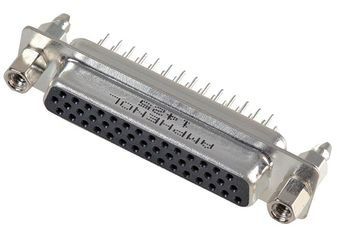 Conn High Density D-Sub SKT 44 POS 2.29mm Solder ST Thru-Hole 44 Terminal 1 Port