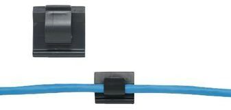 Cable Accessories Adhesive Backed Cord Clip Nylon 6/6 Black
