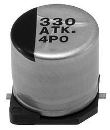Cap Aluminum 470uF 10V 20% (10 X 10.2mm) SMD 0.2 Ohm 270mA 3000 hr 125°C T/R