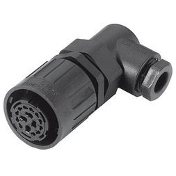 Conn Circular F 9 POS Crimp RA Cable Mount 9 Terminal 1 Port
