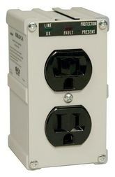 ISOBAR SURGE PROTECTOR WALLMOUNT DIRECT PLUG IN 2 OUTLET