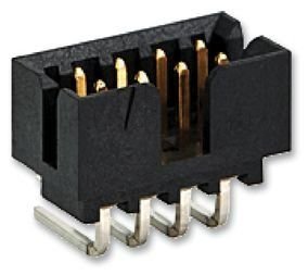 Conn Shrouded Header HDR 14 POS 2mm Solder RA Thru-Hole Tube