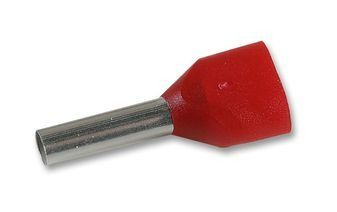 Connector Accessories Wire End Ferrule With Plastic Collars Red