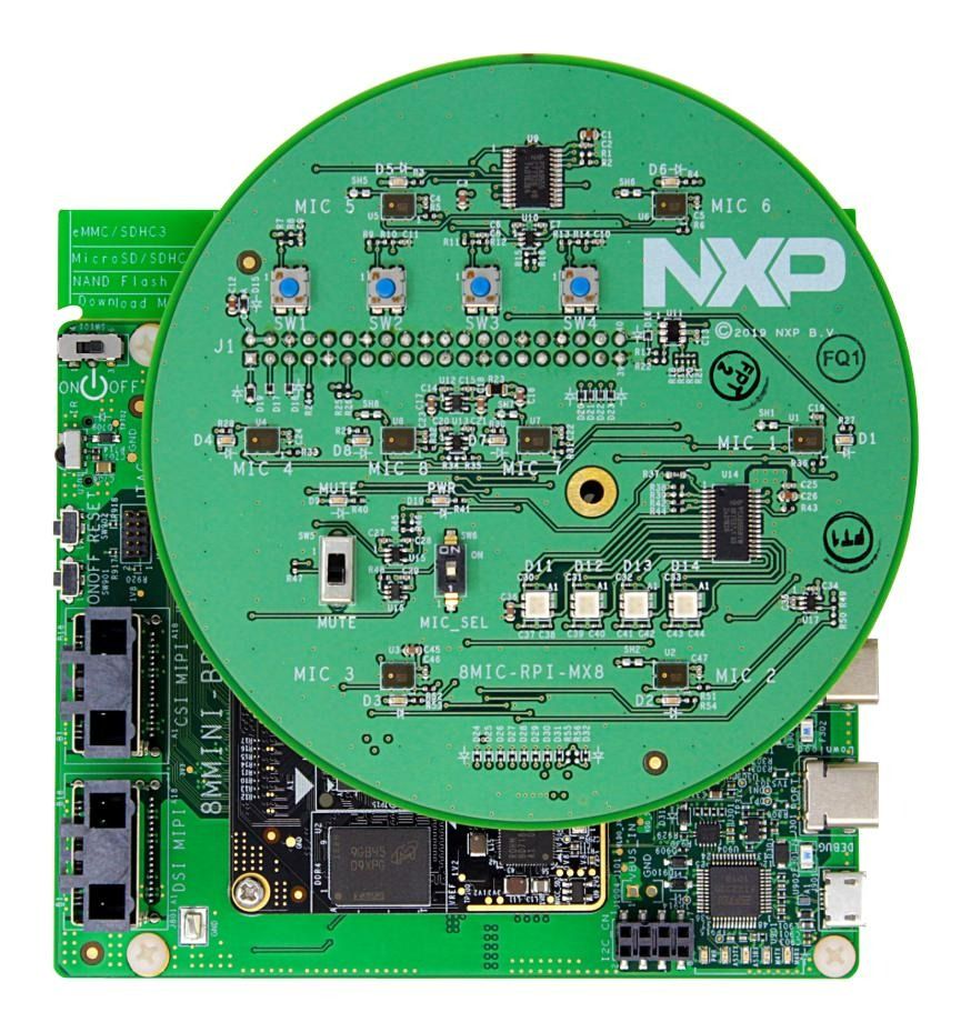 8-Microphone Array Proto Board for Voice Enablement for i.MX Evaluation Kits