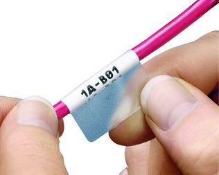 Cable Accessories Self Laminating Adhesive Label Vinyl White