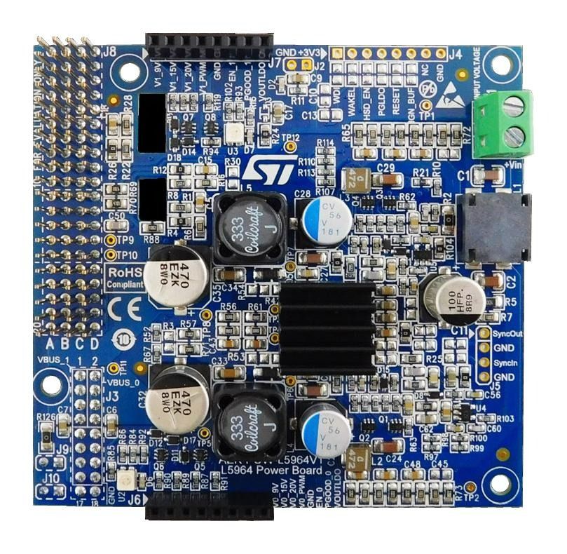 Digitally Controlled DC-DC Converter Expansion Board with L5964 for Automotive Applications