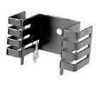 Heat Sink Passive TO-220 Folded Back Thru-Hole 6.8°C/W Black Anodized