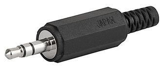AUDIO PLUG 3.5MM 3P INSULATED
