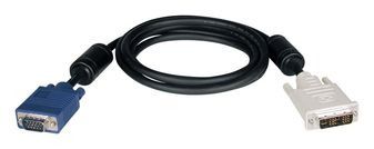 6FT DVI TO VGA MONITOR CABLE HIGH RES COAX DVI-A M TO HD15 M