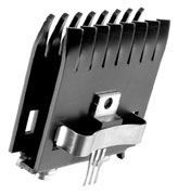 Heat Sink Passive TO-220 Twisted Solderable Wave/Clip 6.2°C/W Black Anodized