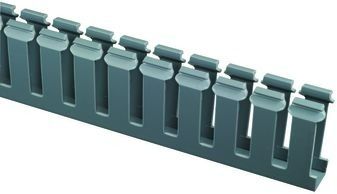 Cable Accessories Wide Slot Wiring Duct Polyvinyl Chloride Light Gray