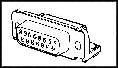 Conn D-Subminiature SKT 15 POS 2.74mm Solder RA Thru-Hole 15 Terminal 1 Port