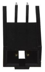 Conn Shrouded Header HDR 2 POS 2.54mm Solder RA Thru-Hole Tray
