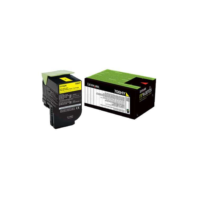 Картридж 70C8HYE 708HY для Lexmark  Corporate Cartridge для CS310/410/510/517 yellow оригинал ресурс