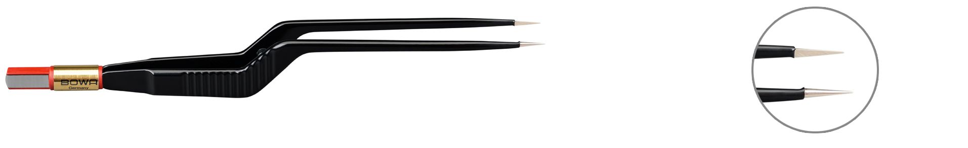 Bowa Пинцет биполярный, NON-Stick-Gold, байонетный, 180 мм, 0,3 мм