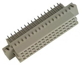 Conn DIN 41612 RCP 48 POS 2.54mm Solder RA Thru-Hole