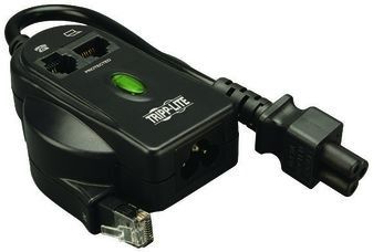 NOTEBOOK IN-LINE SURGE PROTECTOR 120V/240V 2 C6 3-PRONG RJ45
