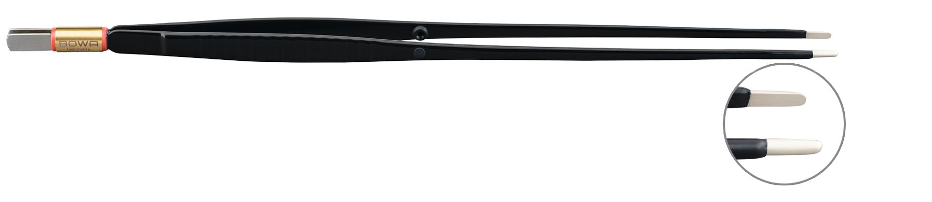 Bowa Пинцет биполярный, NON-Stick-Gold, прямой, 270 мм, 8 мм х 2 мм