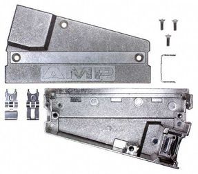 Connector Accessories 100 POS D-Subminiature Backshell Kit Individual Zinc Nickel Over Copper Finish