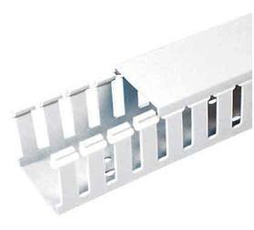 Cable Accessories Wide Slot Wiring Duct Polyvinyl Chloride White